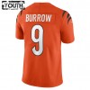 Camiseta Niño Cincinnati Bengals Joe Burrow 9 Nike Anaranjado 2021 NFL Draft